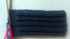 Плетени двойни ръкавици с ажурна горна част