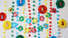 Posoda in dekor za enkratno uporabo za okrasitev otroške zabave, rojstnodnevne zabave v stilu patrulje tačk Vabila za rojstni dan patrulje tačk