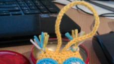 Toy master class crochet MK crochet - owl keychain toy yarn