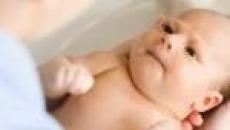 Азбуката на къпането къпане на дете